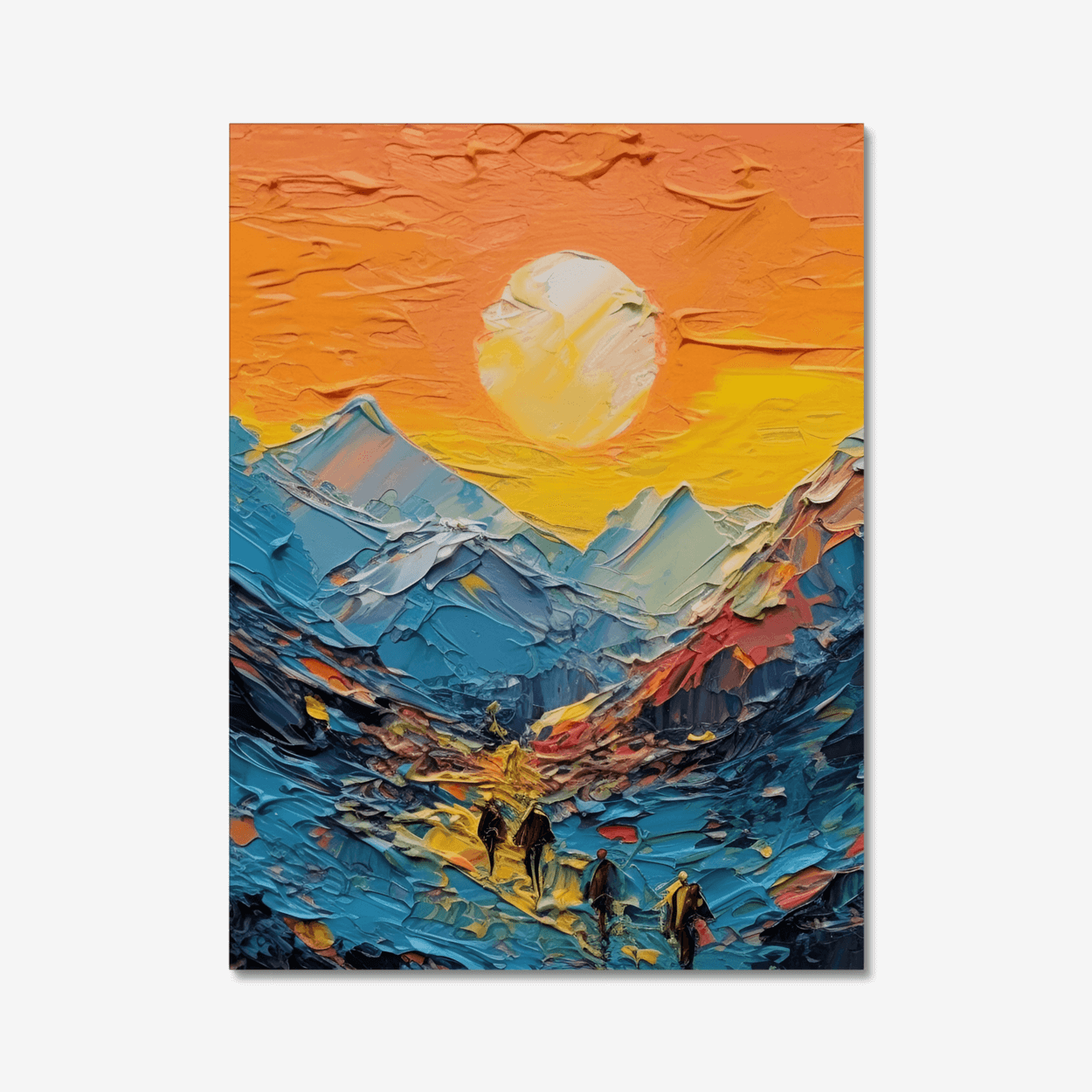 Colored mountains