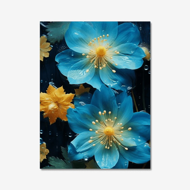 Blue flowers