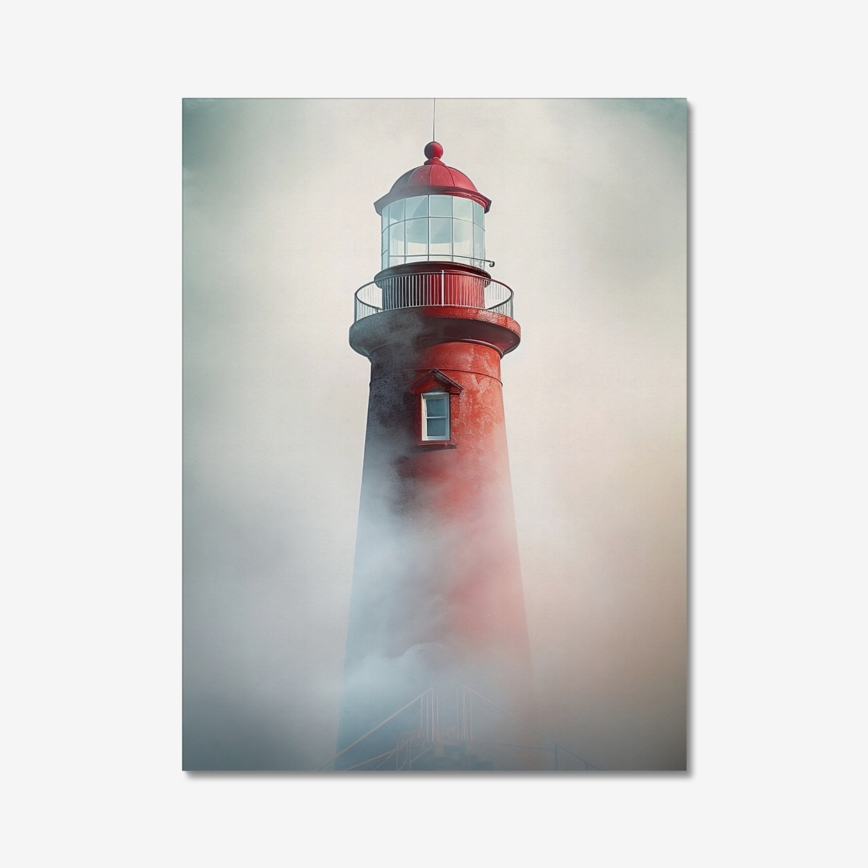 Foggy lighthouse